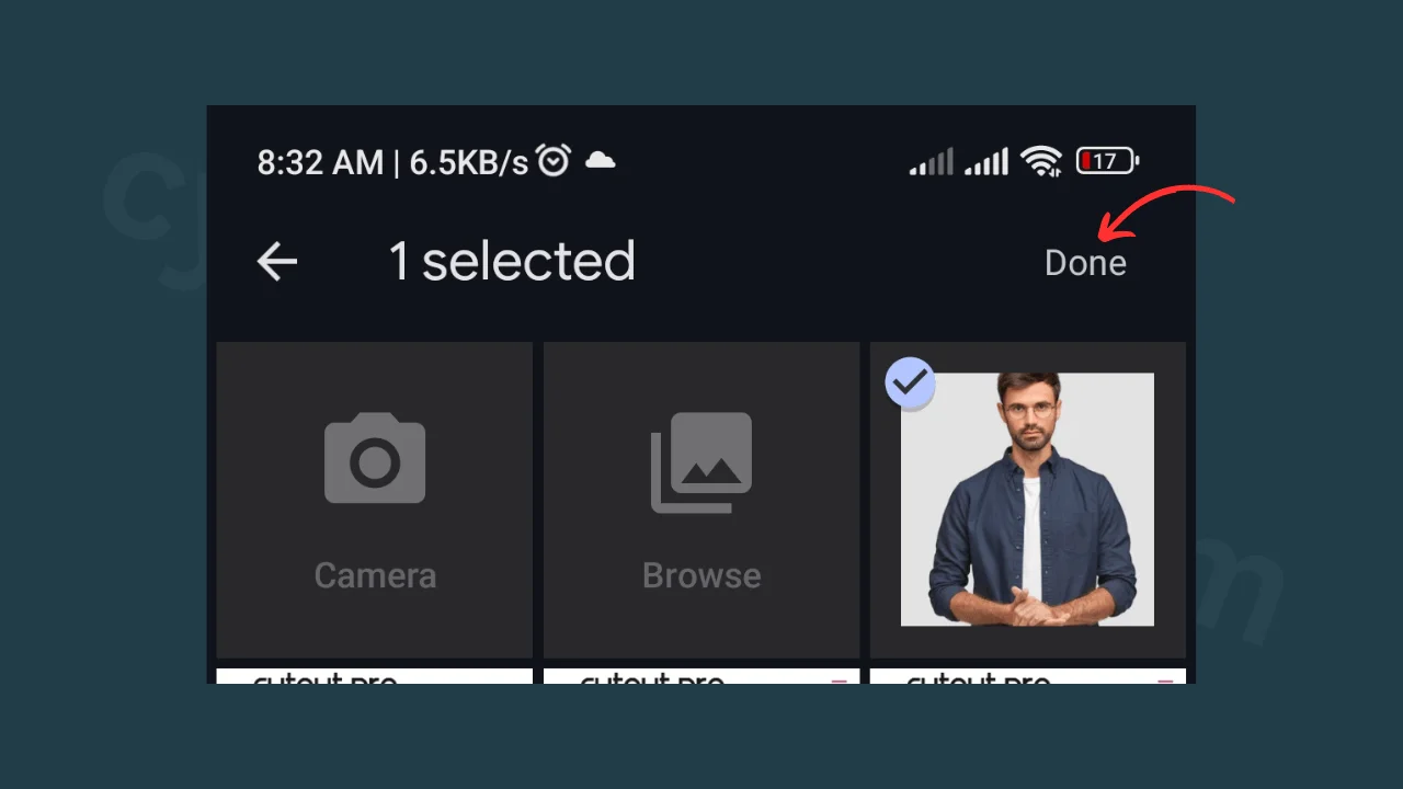 passport-size-photo-maker-select-photo-মোবাইল দিয়ে পাসপোর্ট সাইজের ছবি-cybersheba.com