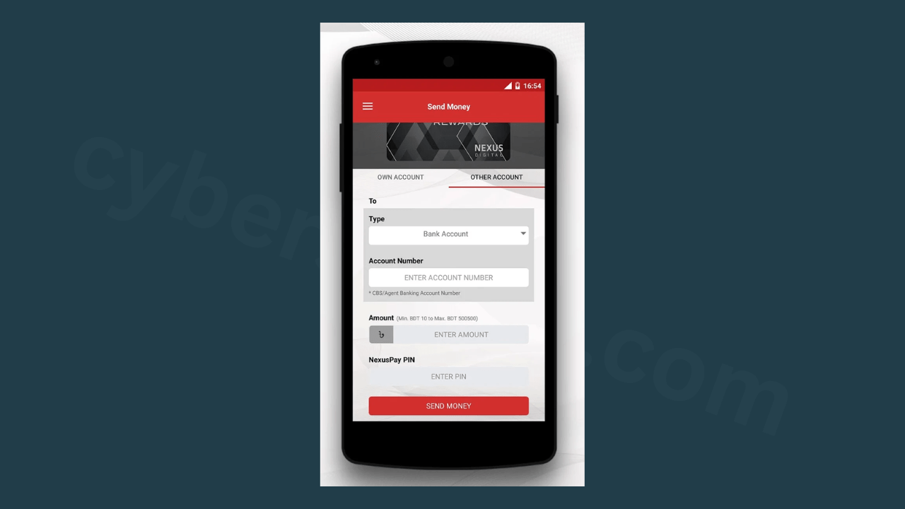 অনলাইনে ব্যাংক একাউন্ট চেক - nexus-pay-app-cybersheba.com