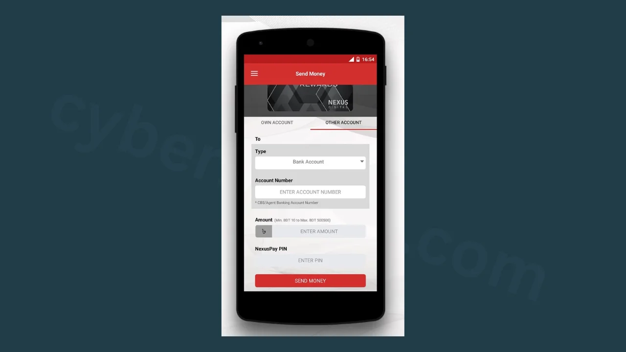 অনলাইনে ব্যাংক একাউন্ট চেক - nexus-pay-app-cybersheba.com
