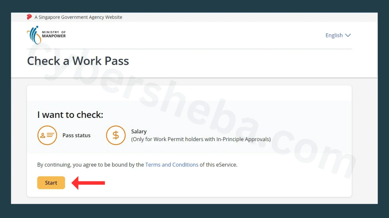 start-check-work-pass-অনলাইনে সিঙ্গাপুর ভিসা চেক - Singapore Visa Check Online-cybersheba.com