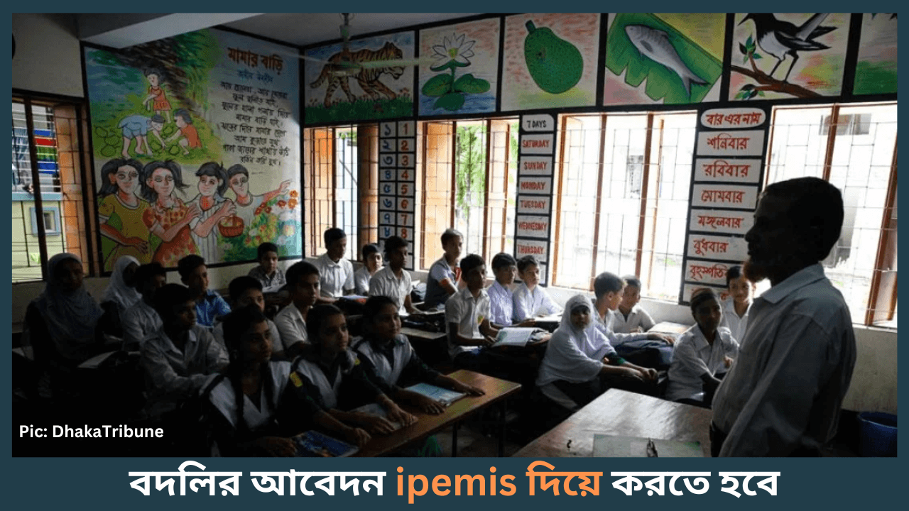 ipemis-অনলাইনে শিক্ষক বদলির আবেদন-cybersheba.com