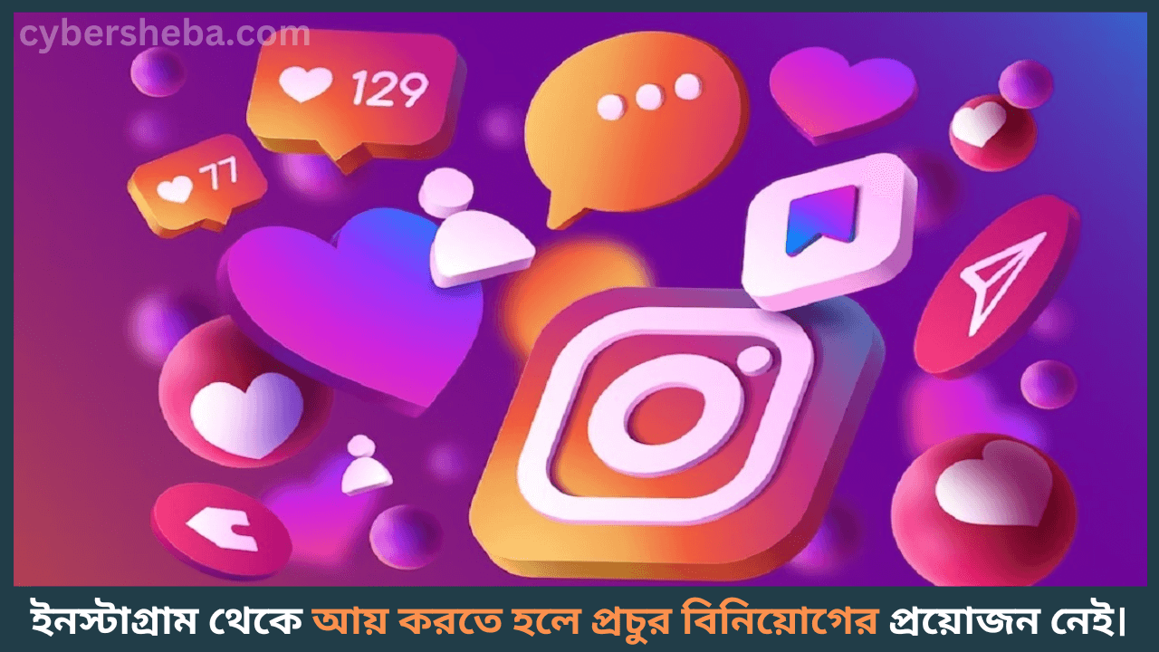 Instagram-Income-ইনস্টাগ্রাম থেকে আয় করার সহজ উপায়-cybersheba.com