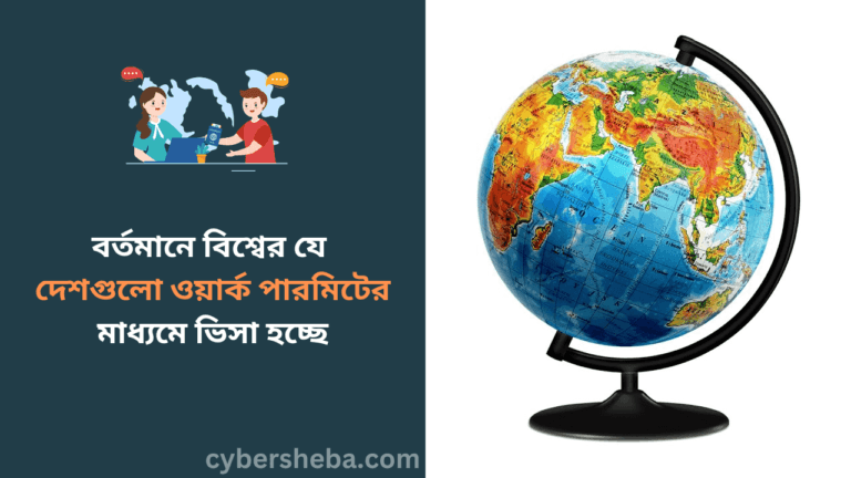 বর্তমানে বিশ্বের যে দেশগুলো ওয়ার্ক পারমিটের মাধ্যমে ভিসা হচ্ছে-cybersheba.com