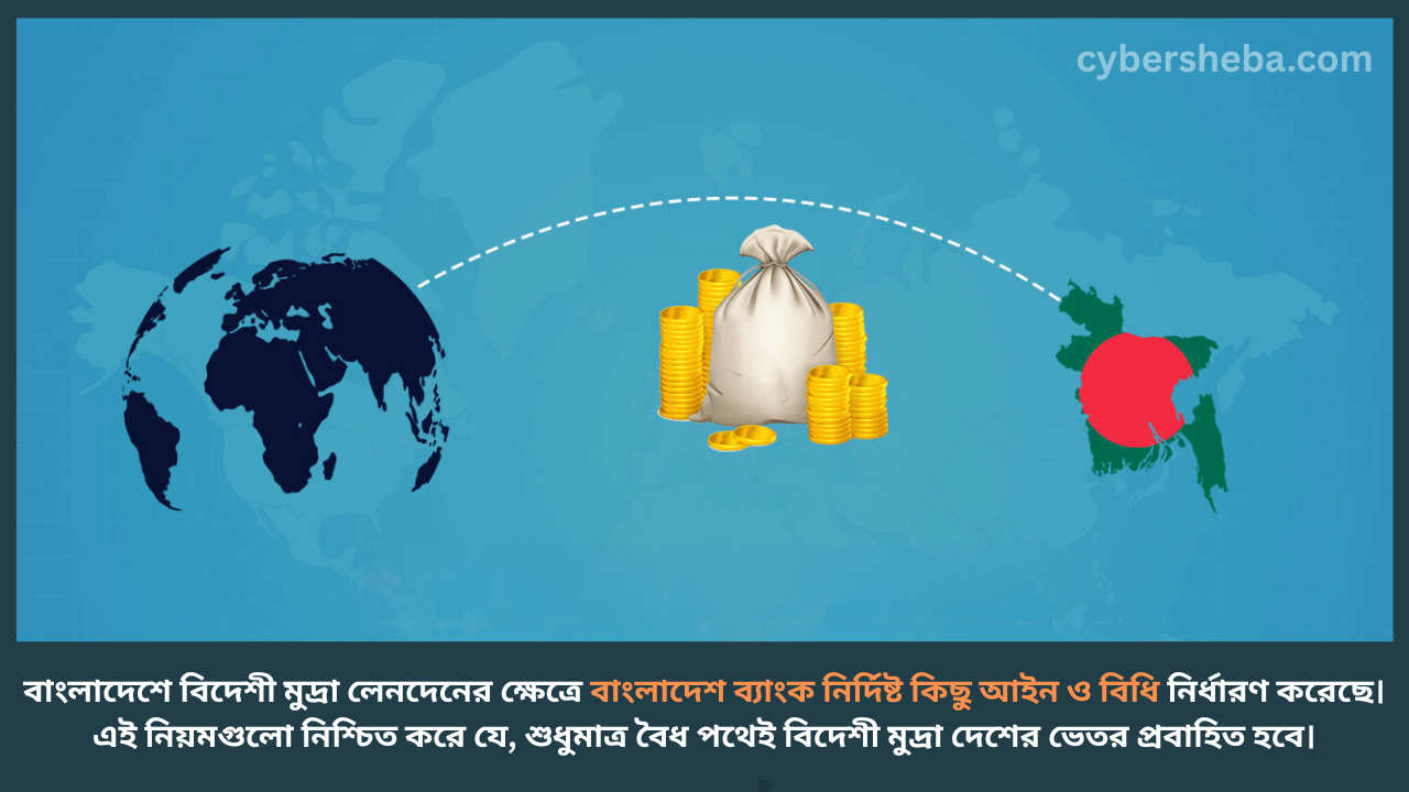 বিদেশী মুদ্রা লেনদেনের আইন - বিদেশ থেকে টাকা পাঠানোর নিয়ম-cybersheba.com