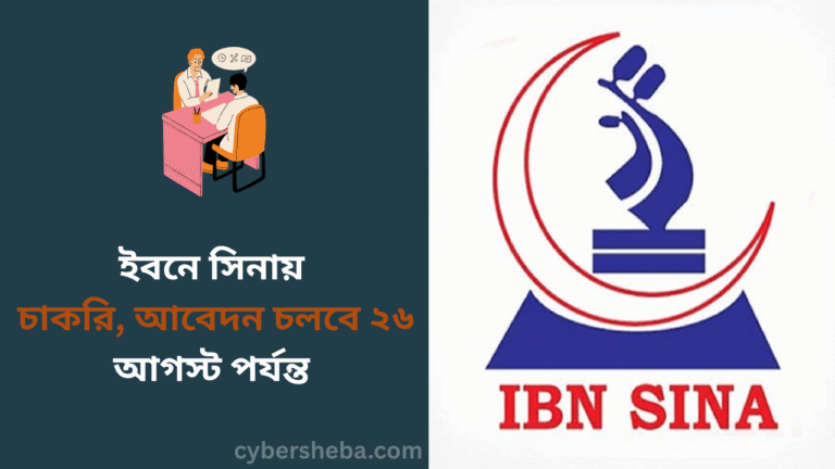 ইবনে সিনায় চাকরি, আবেদন চলবে ২৬ আগস্ট পর্যন্ত - cybersheba.com